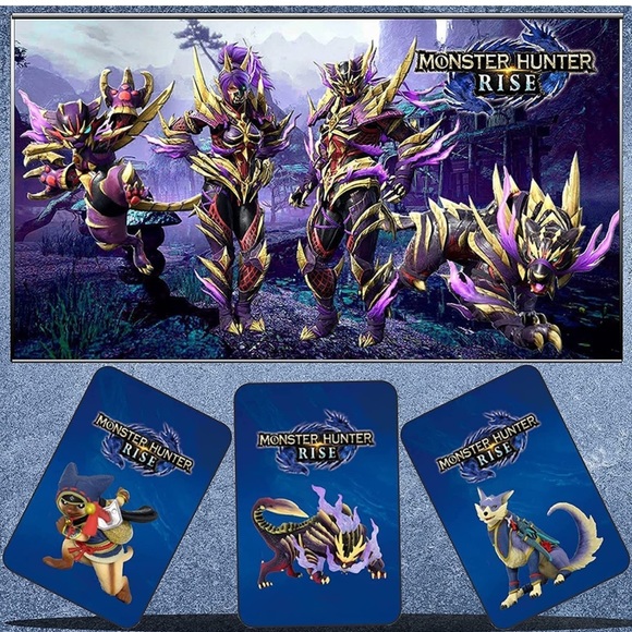 9pcs NFC Card for Monster Hunter Rise Switch, 2.13'*3.38', Large Switch/Lite - Picture 5 of 6
